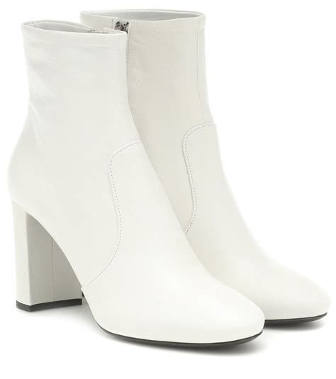 prada ankle boots white|prada snakeskin boots.